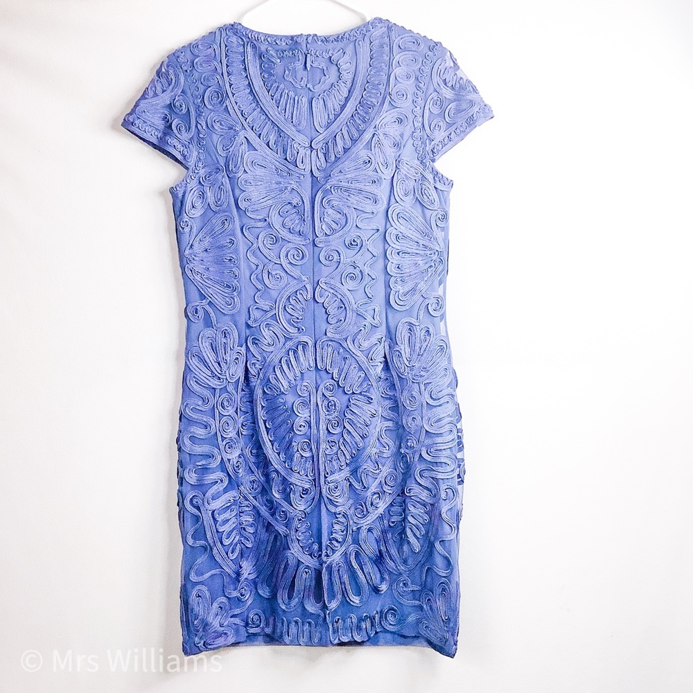 Js Collections Short Sleeve Mesh Cocktail Dress10p - image 3